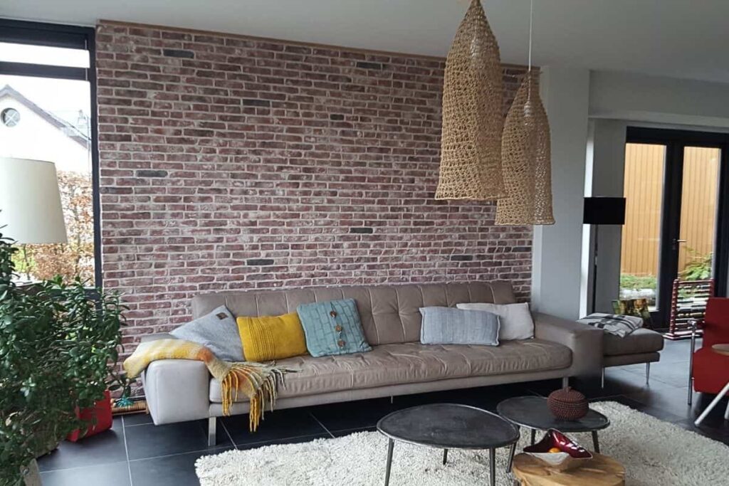 Woonkamer Inspiratie Warm Interieur Met Bakstenen Muren Wall Of Steen
